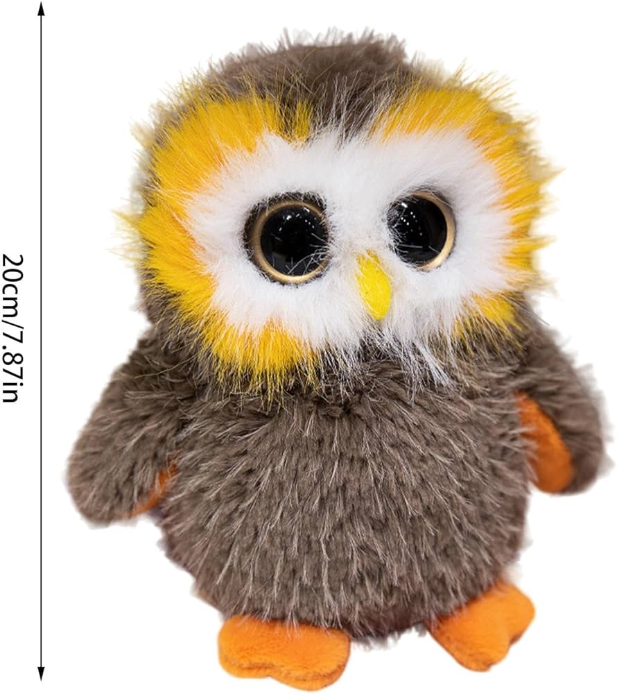 Amazon.co.jp: フクロウのパペット、フクロウのぬいぐるみ - かわいい